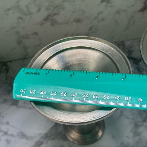 W.B. MFG Weidling Bros. Antique Stamped Set of 2 Silver Candle Holders, 1 229 - Picture 11 of 12